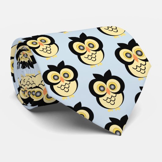 Owl design stropdas (Opgerold)