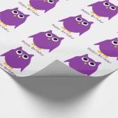 Owl Design Verjaardag Cadeau Cadeaupapier (Hoek)