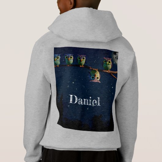 Owl die met de unieke Collage van het Citaat versc (Achterkant)