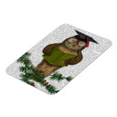 Owl die op Tak lezen Magneet (Linkerzijde)