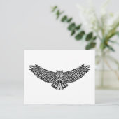 Owl Doodle Briefkaart (Staand voorkant)