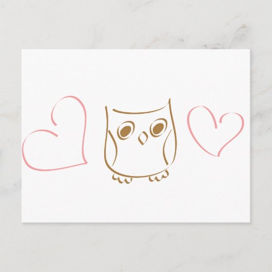 Owl Doodle Briefkaart (Voorkant)