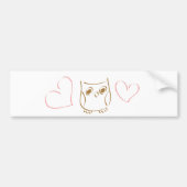 Owl Doodle Bumpersticker (Voorkant)