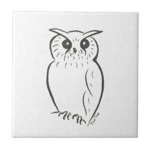 Owl doodle tegeltje