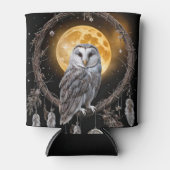 Owl Dreamcatcher Boho with Moon Blikjeskoeler (Voorkant)