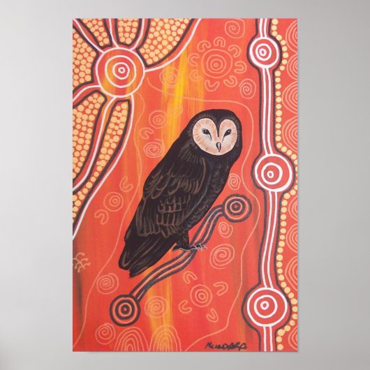 Owl Dreaming Poster by Mundara (Devant)