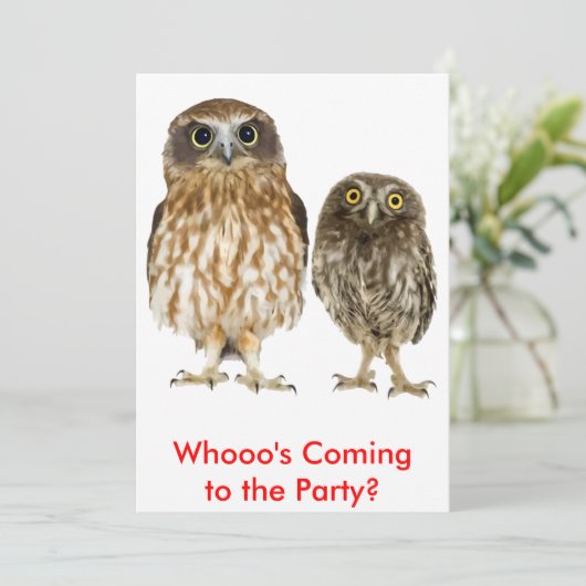 Owl Duo Kaart (Staand voorkant)