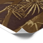 Owl Een boek lezen door Moonlight Poster (Hoek)