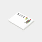 Owl Emoji Kerstmis  Post-it® Notes (Schuin)