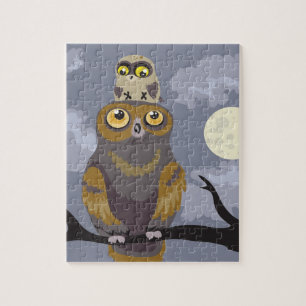 Owl en Baby~puzzle Legpuzzel