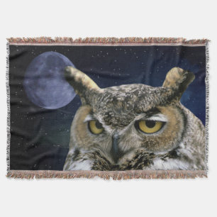 Owl en Blue Moon Deken