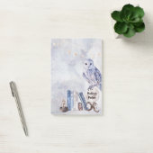 Owl en boeken post-it® notes (Kantoor)