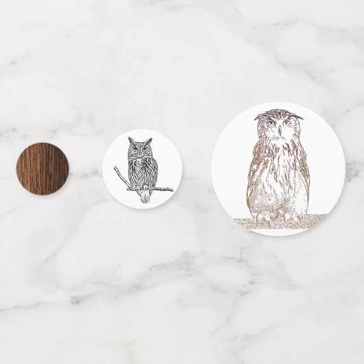 Owl en bos confetti (Voorkanten)