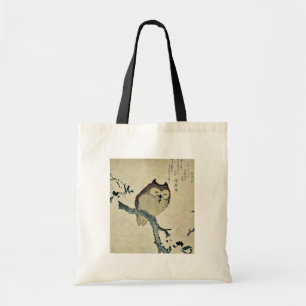 Owl en magnolia Ukiyoe Tote Bag