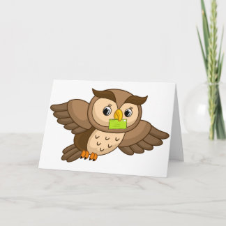 Owl Express Penser à votre carte de voeux
