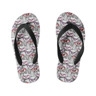 Owl Eyeglasses Patroon Kinder Teenslippers