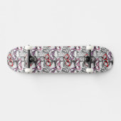 Owl Eyeglasses Patroon Skateboard (Horizontaal)