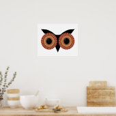 Owl Eyes aangepast poster (Keuken)