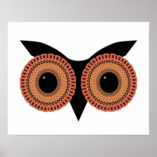 Owl Eyes aangepast poster (Voorkant)