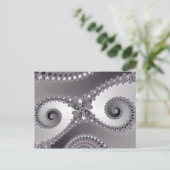 Owl Eyes - Fractal Briefkaart (Staand voorkant)