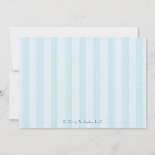 Owl Faire-part de naissance Boy (Dos)