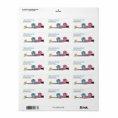 Owl Familie Etiket (Full Sheet)