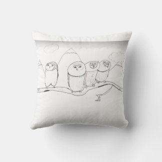 Owl Familie Kussen