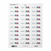 Owl Family Return Address Labels (Full Sheet)