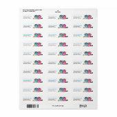 Owl Family Return Address Labels (Full Sheet)