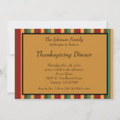 Owl Family Thanksgiving Turkey Dinner Kaart (Achterkant)