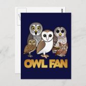Owl Fan Briefkaart (Voorkant / Achterkant)