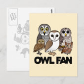 Owl Fan Briefkaart (Voorkant / Achterkant)