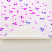 Owl & Feather Sherpa Deken (3/4)