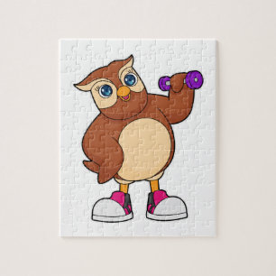 Owl Fitness Dumbbell Legpuzzel