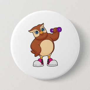 Owl Fitness Dumbbell Ronde Button 7,6 Cm