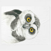 Owl Fleece Deken (Voorkant (Horizontaal))