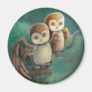 Owl Friends Owl Art Magneet