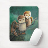 Owl Friends Owl Art Muismat (Met muis)