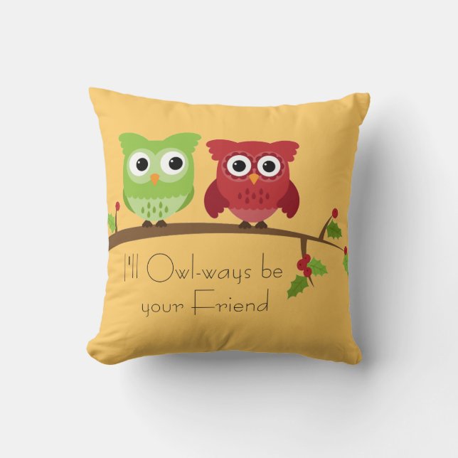 Owl Friends Pillow Kussen (Voorkant)