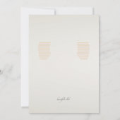 Owl Gentleman Invitation Kaart (Achterkant)