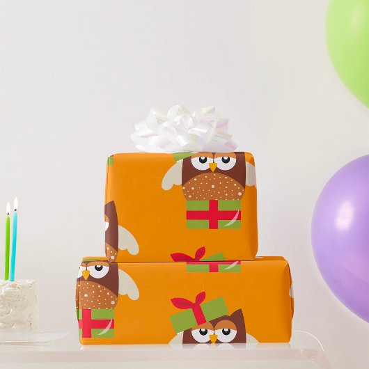Owl Gift Cadeaupapier