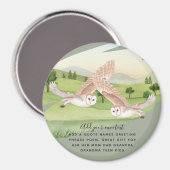 OWL GIFTS - Gepersonaliseerd Magneet (Voorkant / Achterkant)
