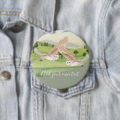 OWL GIFTS - Gepersonaliseerd Ronde Button 4,0 Cm (In situ)