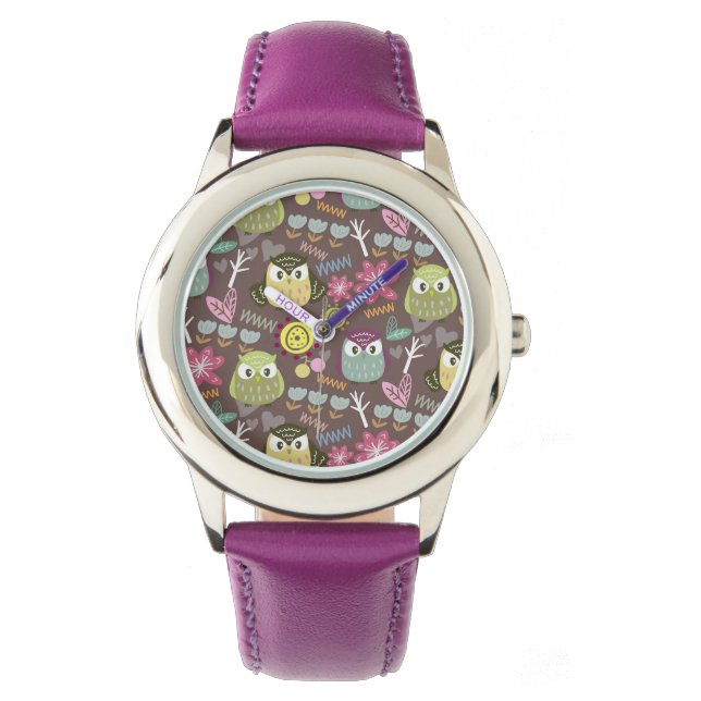 Owl Girl eWatch Horloge (Voorkant)