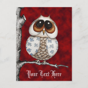 Owl Halloween Briefkaart