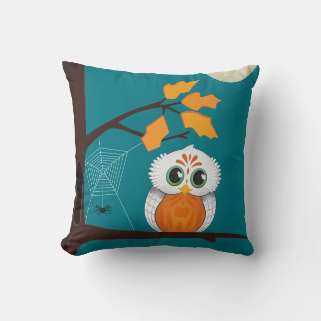 Owl Halloween Pillow Kussen (Voorkant)