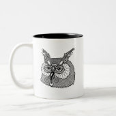 Owl Head Zendoodle Tweekleurige Koffiemok (Links)