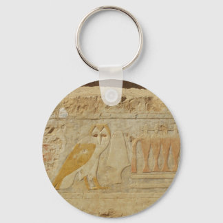 Owl Hieroglyph Detail, Hatshepsut Temple, Egypte Sleutelhanger