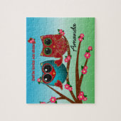 Owl houdt van jou-Jigzaag Puzzle Legpuzzel (Verticaal)