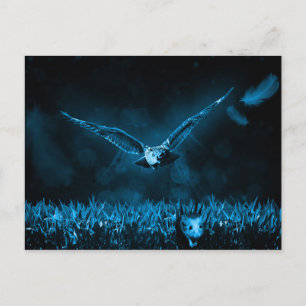 Owl Hunt Fantasy Night Briefkaart